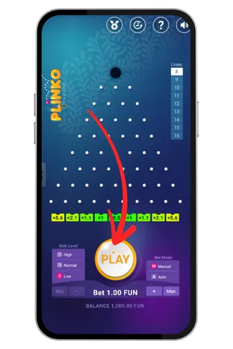 Plinko gameplay